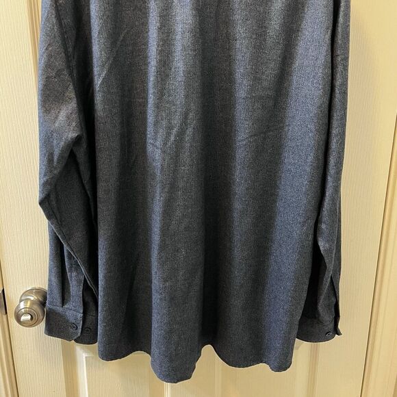 Haupt Germany Blue Button Down Long Sleeve Shirt Modern Fit Men's XL 17.5 43/44 - Picture 10 of 10